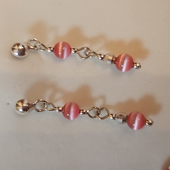 Pink Beaded Necklace and Earring Set NWOT - Picture 2 of 3